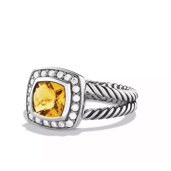 David Yurman Jewelry - Petite Albion Ring with Citrine and Diamonds